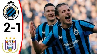 Club Brugge vs Anderlecht 21 All Goals and Extended Highlights [upl. by Rede]