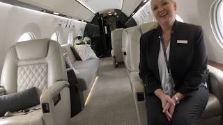 Gulfstream G500 Business Jet Cabin Interior [upl. by Assyram]