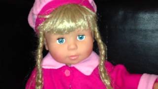 Girls doll Speaks German Puppe spricht Deutsch العاب بنات دمية تتكلم وتغني [upl. by Inajna]