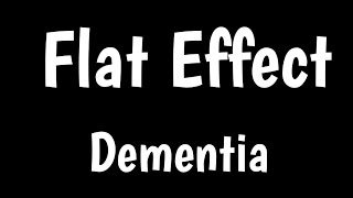 Flat Effect  Common In Dementia  Schizoid Personality Disorder [upl. by Benjamin]