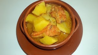 Patatas guisadas con costillas adobadas [upl. by Airetnuhs589]