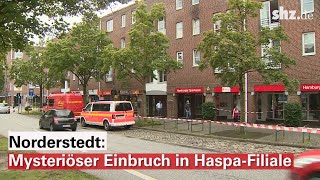 Einbruch in HaspaFiliale in Norderstedt Zahlreiche Schließfächer aufgebrochen [upl. by Ativel]