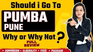 PUMBA Pune  Admission  Eligibility  Placement  Cutoff  Ranking  Full Review  Fees Structure [upl. by Mychael]