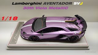 Lamborghini Aventador SVJ SE30 Viola Metallic 118Scale by DavisampGiovanni [upl. by Ambrosi]