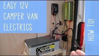 Super EASY 12V Camper Van ELECTRICS  How To [upl. by Mikeb]