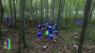 Drone swarms can now fly autonomously through thick forest [upl. by Ilagam]