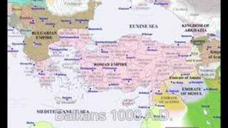 Historical maps of the Balkans 1 AD  2000 AD [upl. by Drarig]