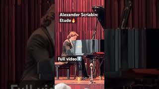 Playing Scriabin Etude Op8 No12 in a recital🎹 [upl. by Enellij]