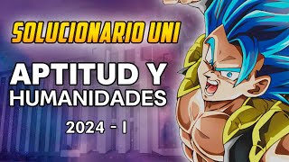 Solucionario UNI 2024 I 📢 APTITUD ✨EN VIVO [upl. by Daune]