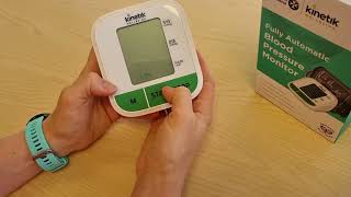 How to set up the time and date on a Blood Pressure Monitor WBP1 [upl. by Acinorehs]