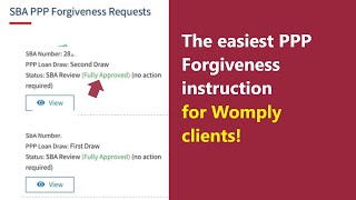 Womply PPP Forgiveness Update  easy instruction to make your PPP loan forgiven [upl. by Magena653]