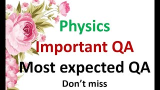 Physics important 2 Marks QA physics important questions class 10 2024 board exam [upl. by Pyotr545]