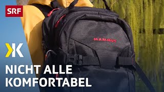 Tagesrucksack im Test Einen guten Rucksack gibt es ab 40 Franken  2019  Kassensturz  SRF [upl. by Enilrae549]