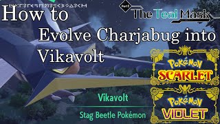 Pokemon Scarlet and Violet  How to Evolve Charjabug into Vikavolt [upl. by Nanahs]