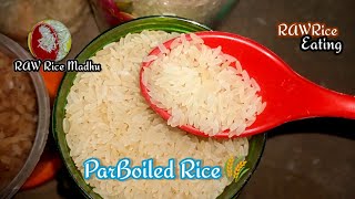 297 Eating PARBOILED Rice🍚🌾JUICE SOUND  VERY Delicious Rice😋 amp JUICE ‎RAWRiceMadhu [upl. by Asilat]