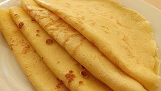 Basic French Crepes Recipe  Crepe Batter just in a minute [upl. by Klump]