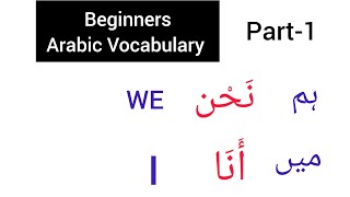 Arabic Vocabulary for BeginnersArabic words into English and urduEveryday Arabic [upl. by Subir]