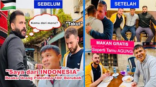 Tau Saya Dari INDONESIA Reaksi Warga PALESTINA Berubah Total [upl. by Eznyl]