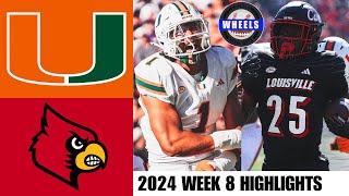 6 Miami vs Louisville  Full Game Highlights  2024 College Football Highlights [upl. by Chesnut608]