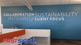 Keep Employees Informed and Engaged with Signs and Visual Graphics  FASTSIGNS® [upl. by Ennasus680]