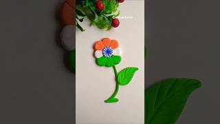 Easy kids craft 🇮🇳shorts viralvideo trending youtubeshorts india flag viralshorts claycraft [upl. by Kloster]