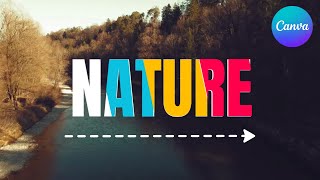 How To Create Colorful Text Reveal Effect  Canva Tutorial [upl. by Enelrihs983]