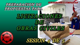 CURSO LICITACIONES DE OBRAS CIVILES SESION 4 DE 5 [upl. by Nyrek696]