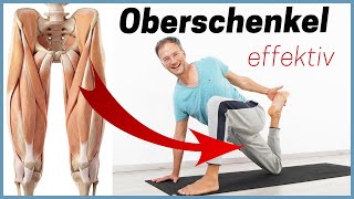 12 Min OBERSCHENKEL DEHNEN  RÜCKEN ENTLASTEN Yogabasics [upl. by Jocelyn]