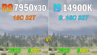 intel i9 14900K vs AMD Ryzen 9 7950X3D  Which one is the king [upl. by Amalberga]