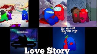 Among Us Love Story blue x red Episode 139 [upl. by Catlin701]