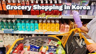 Shopping in Korea vlog  Grocery Food haul with Prices  Grocery Shopping in Korea [upl. by Larena]