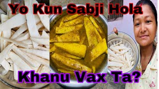 KHANU VAX TA YO SABJI  youtubevlog krisammomvlog bambooshoot recipe tasty [upl. by Ecirtemed523]