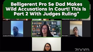 Belligerent Pro Se Dad Makes Wild Accusations In Court Part 2 Judges Ruling familycourtplaylist [upl. by Aihseken]