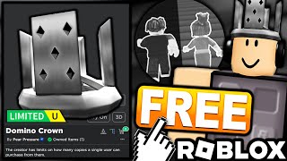 FREE UGC LIMITED HOW TO GET Silver Domino Crown ROBLOX Teamwork Puzzles 2 Obby EVENT [upl. by Ariel985]