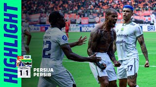 Match Highlights Persija 11 PERSIB  Pekan 11 Liga 1 20232024 [upl. by Melc]