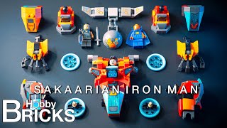 Lego Iron Man Sakaarian  Snap Build [upl. by Lirbaj375]