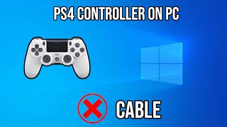 How to Use PS4 Controller Wirelessly on PC [upl. by Ebba]