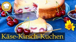 KÄSEKIRSCHKUCHEN ohne BODEN  schnell zubereitet und schmeckt köstlich [upl. by Iosep715]