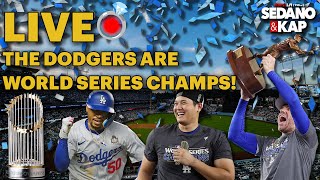 Sedano amp Kap WORLD SERIES CHAMPION DODGERS  Continue Celebrating on ESPN LA 🥳🏆 [upl. by Nagaem538]