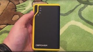 Review Teil 1 DBPOWER 300A Spitzenstrom 8000mAh Tragbare Auto Starthilfe Autobatterie Externer Akku [upl. by Borszcz952]