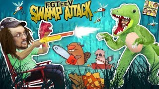 CROCODILE SWAMP Animals R Attakkin Meh FGTEEV Funny GameplaySkit [upl. by Heindrick]