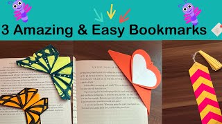 5 Fun DIY Bookmarks Crafts [upl. by Camella125]