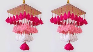 Easy  DIY  Woolen Wall Hanging  Wool Wind Chime [upl. by Yrneh]