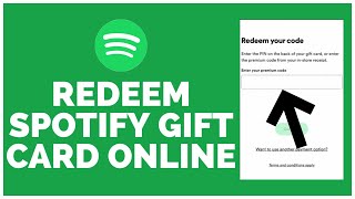 How To Redeem Spotify Gift Card Online  Using Spotify Gift Cards UPDATED [upl. by Munafo]