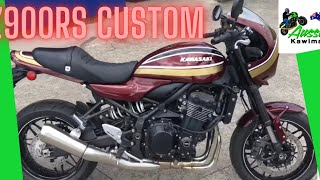 Z900RS Cafe Part 2 Custom Z1B Paint Job [upl. by Pavkovic]