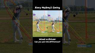 RORY McILROYS Wood vs Driver Swing Difference [upl. by Mcgray106]