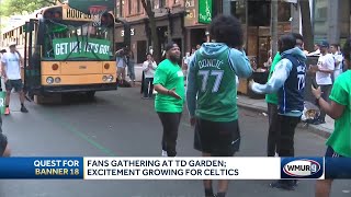 Excitement grows among Celtics fans before Game 1 [upl. by Rj]