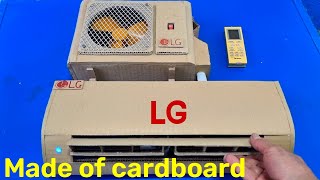 Stay cool with an air conditioner made from cardboard  According to LG model [upl. by Oelak]