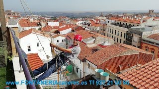 Fontanero trabajos de fontanería en Cáceres T927 21 50 80 [upl. by Eikcuhc414]