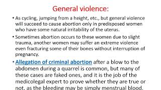 Medicolegal aspects of abortion [upl. by Anirrak]